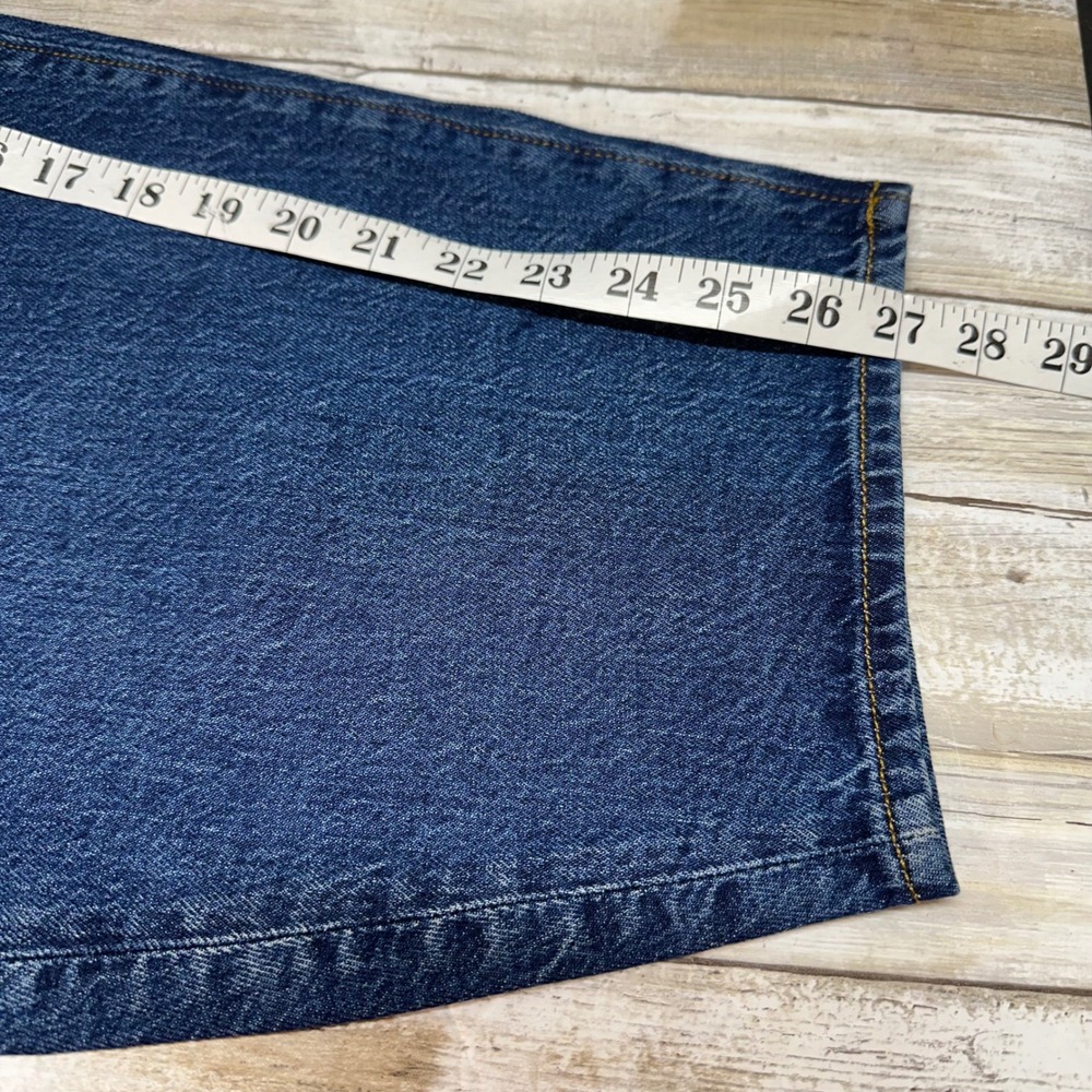 Ann Taylor The Barrel High Rise Dark Wash Jeans Women's Size 12‎ NEW - Picture 8 of 9
